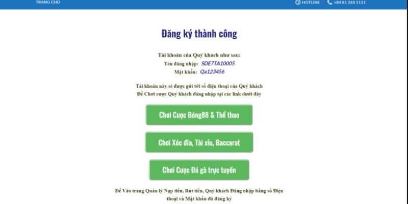 Thao tác đăng ký BONG88 siêu đơn giản, dễ dàng